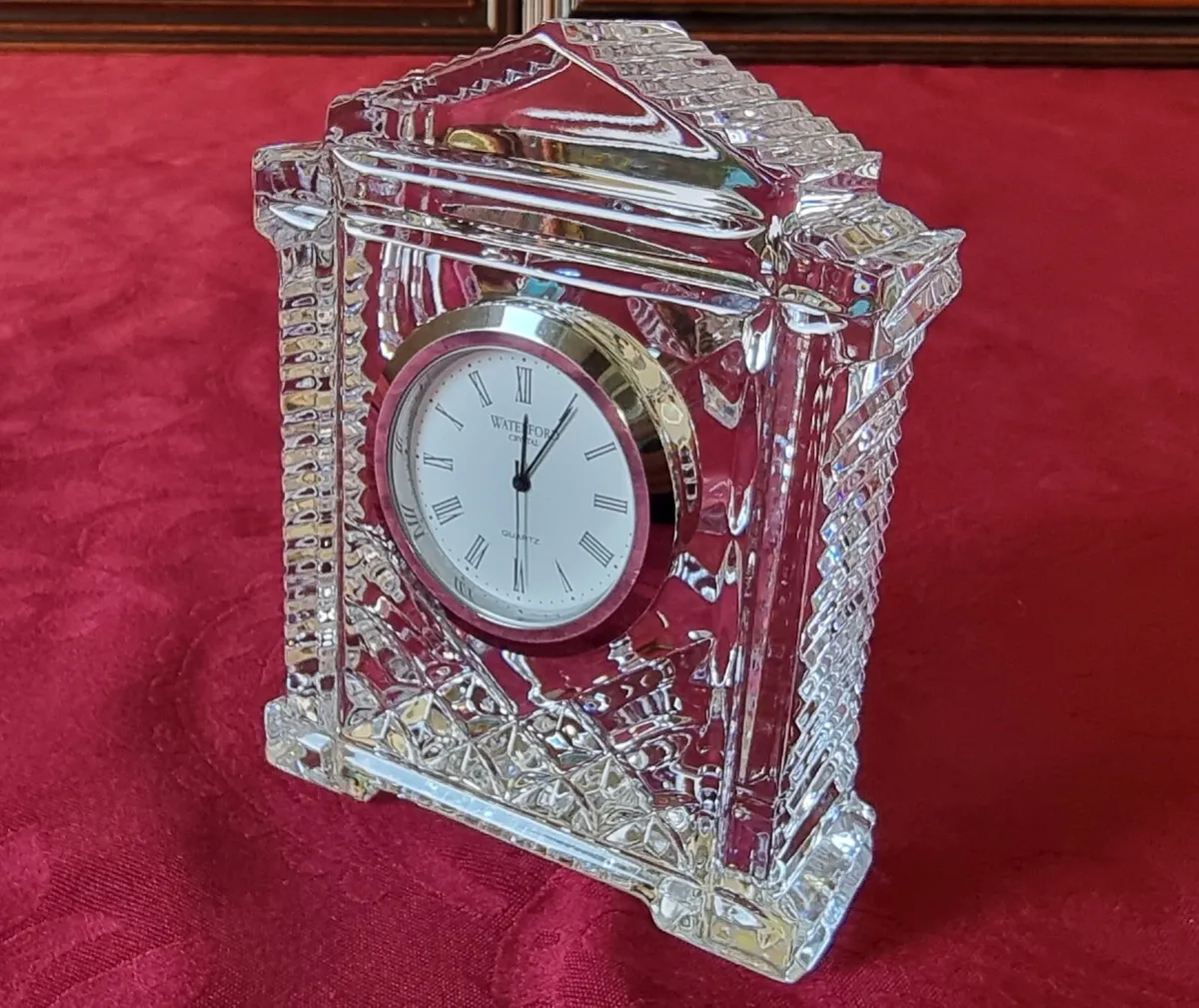 Waterford Crystal Mantle Clock Made In Ireland - Image 3