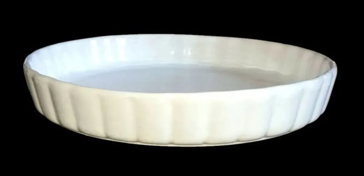 Vintage Harrods White Porcelain Quiche & Flan Dish - Image 4