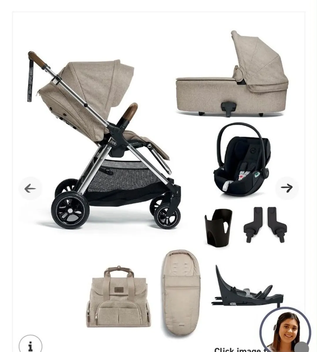 Mamas & Papas Flipx in Oatmeal