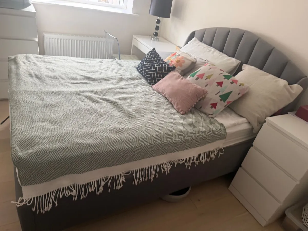 Double Ottoman Storage Bed + Firm Mattress - Image 1