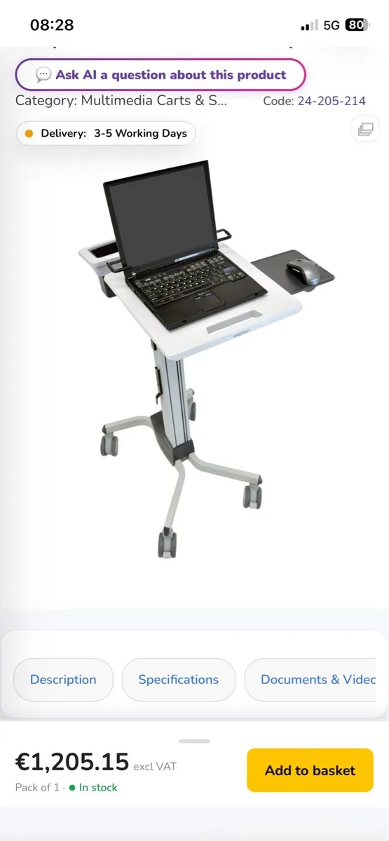 Laptop trolley - Image 1