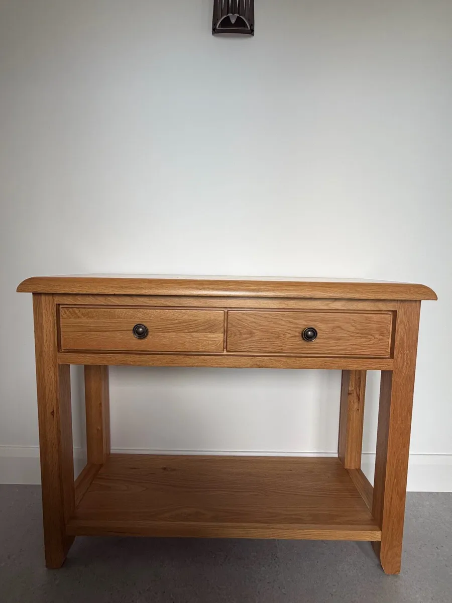 Oak console table - Image 2
