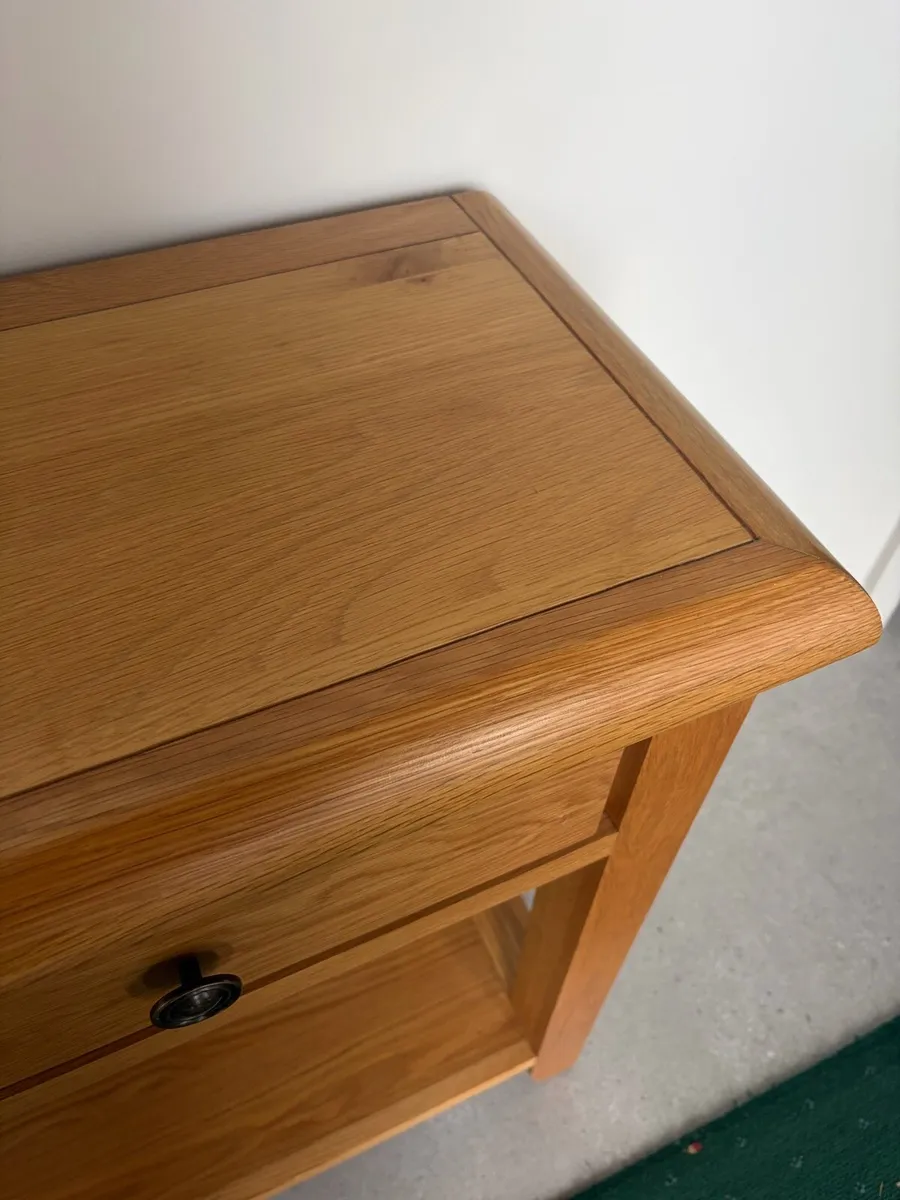 Oak console table - Image 4