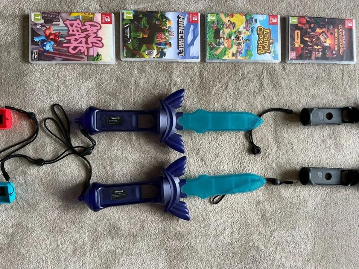 Nintendo Switch accessories and games. - Image 2