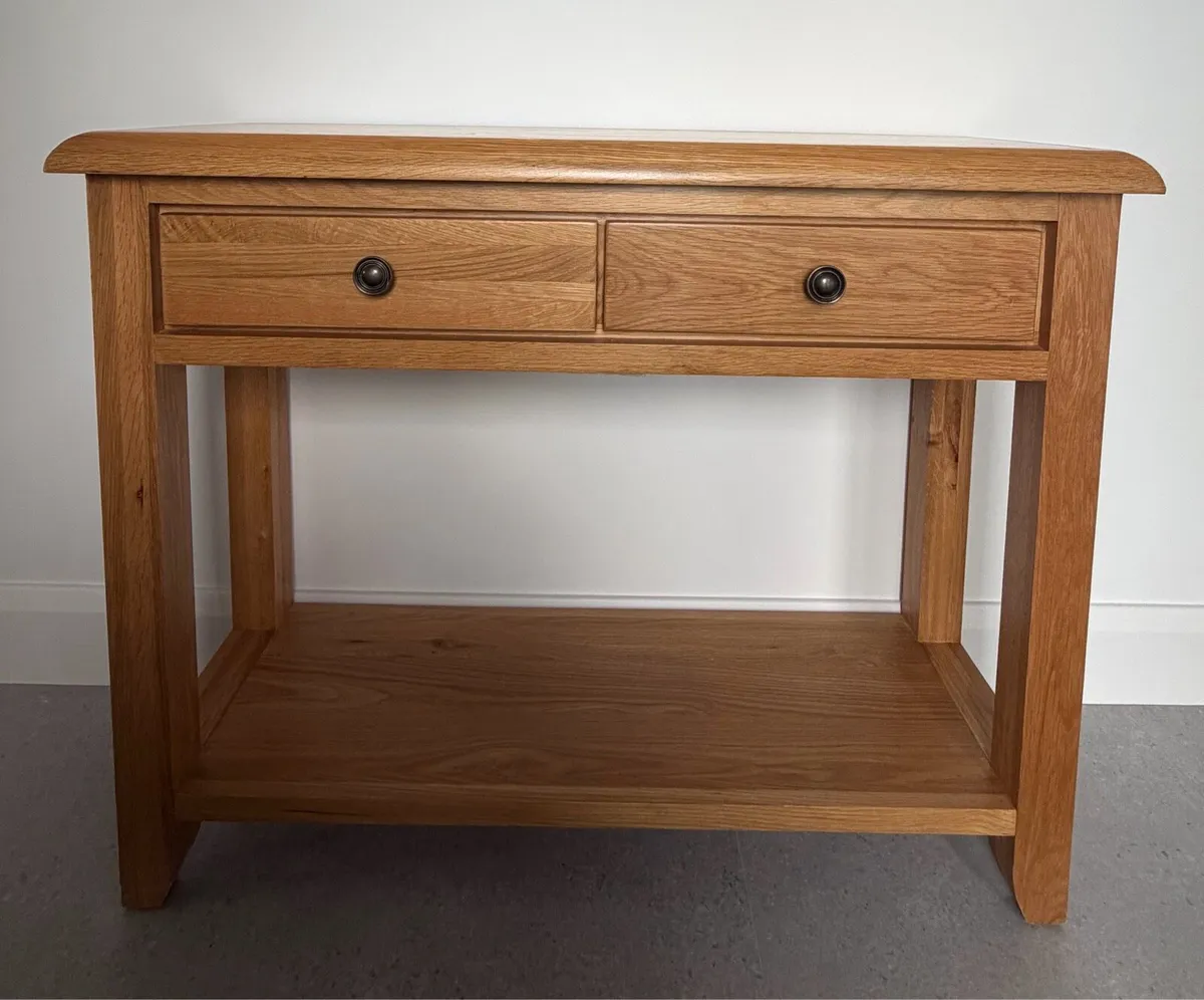 Oak console table - Image 1