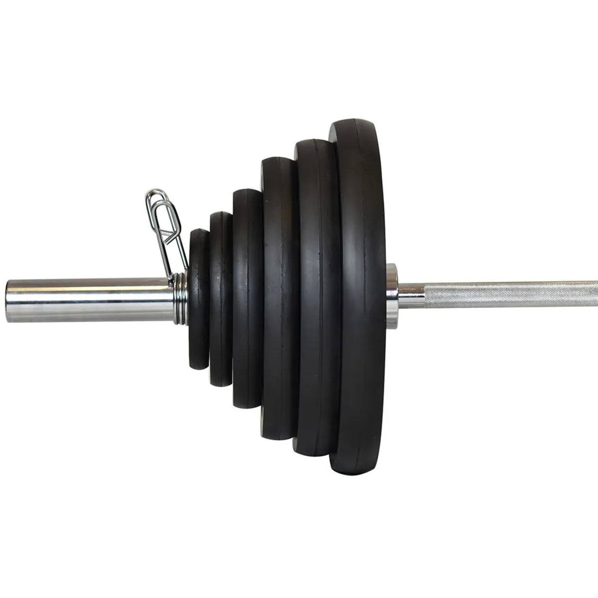 127.5kg Tornado Olympic Weight Plates & Bar Set - Image 1