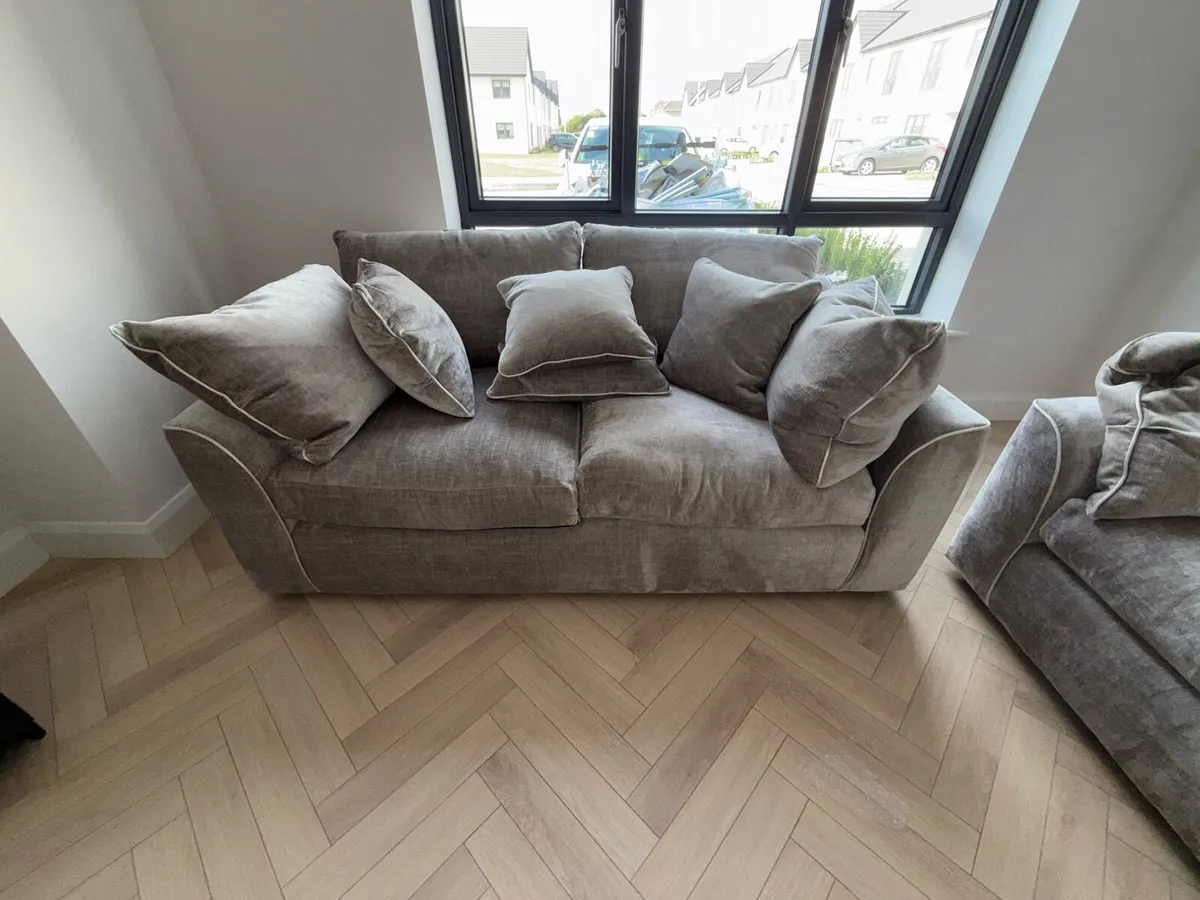 Brand New EZ Living Leo3-Seater Sofa Kairo Stone - Image 2