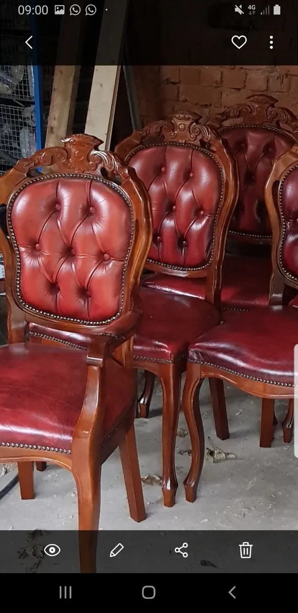 6 Chesterfield chairs - Image 4