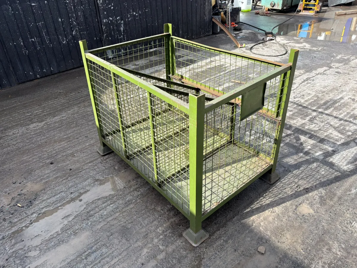 Heavy-duty steel mesh stillage cage - Image 3