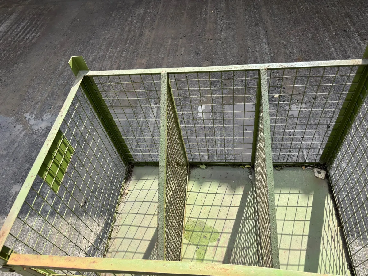 Heavy-duty steel mesh stillage cage - Image 4