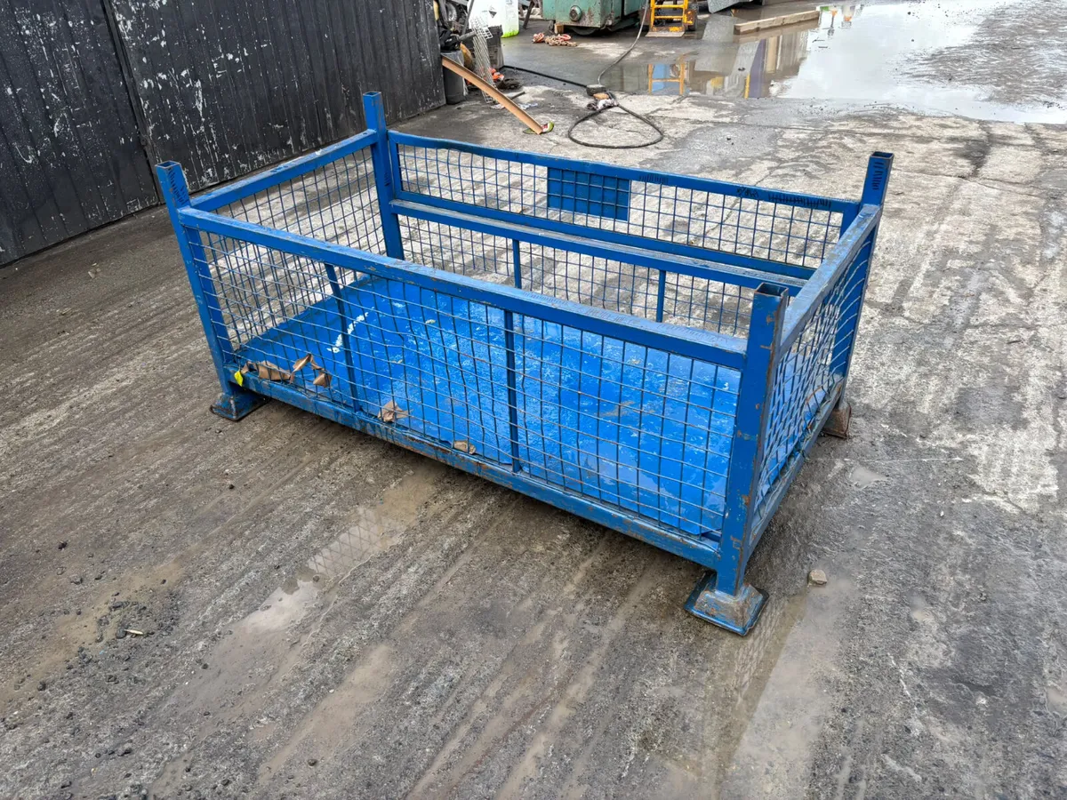 Half-drop gate steel mesh stillage cage - Image 4