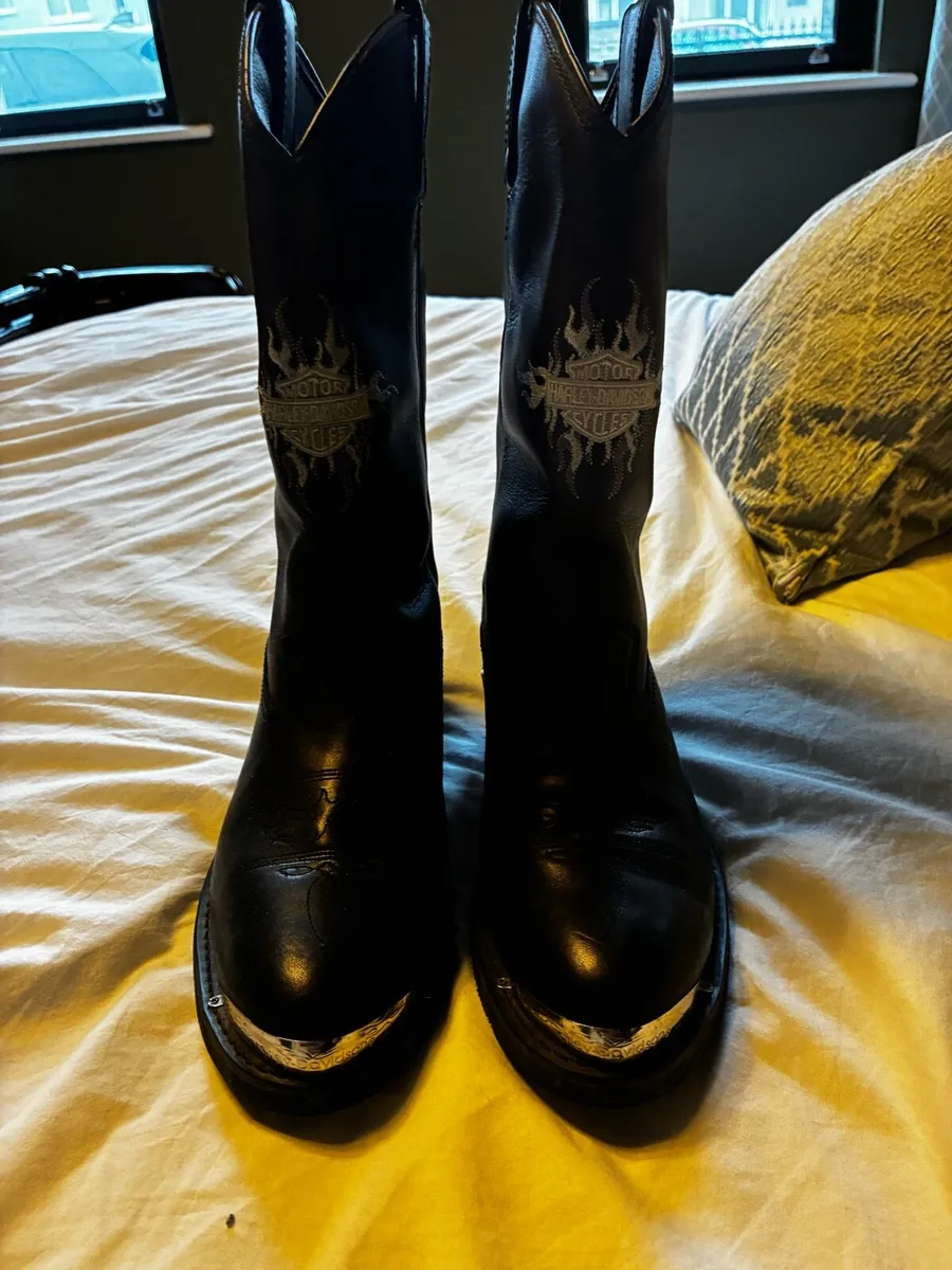 Harley Davidson cowboy boots - Image 1