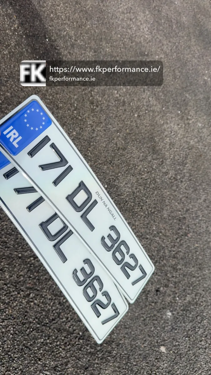 Gel number plates delivery nationwide - Image 1