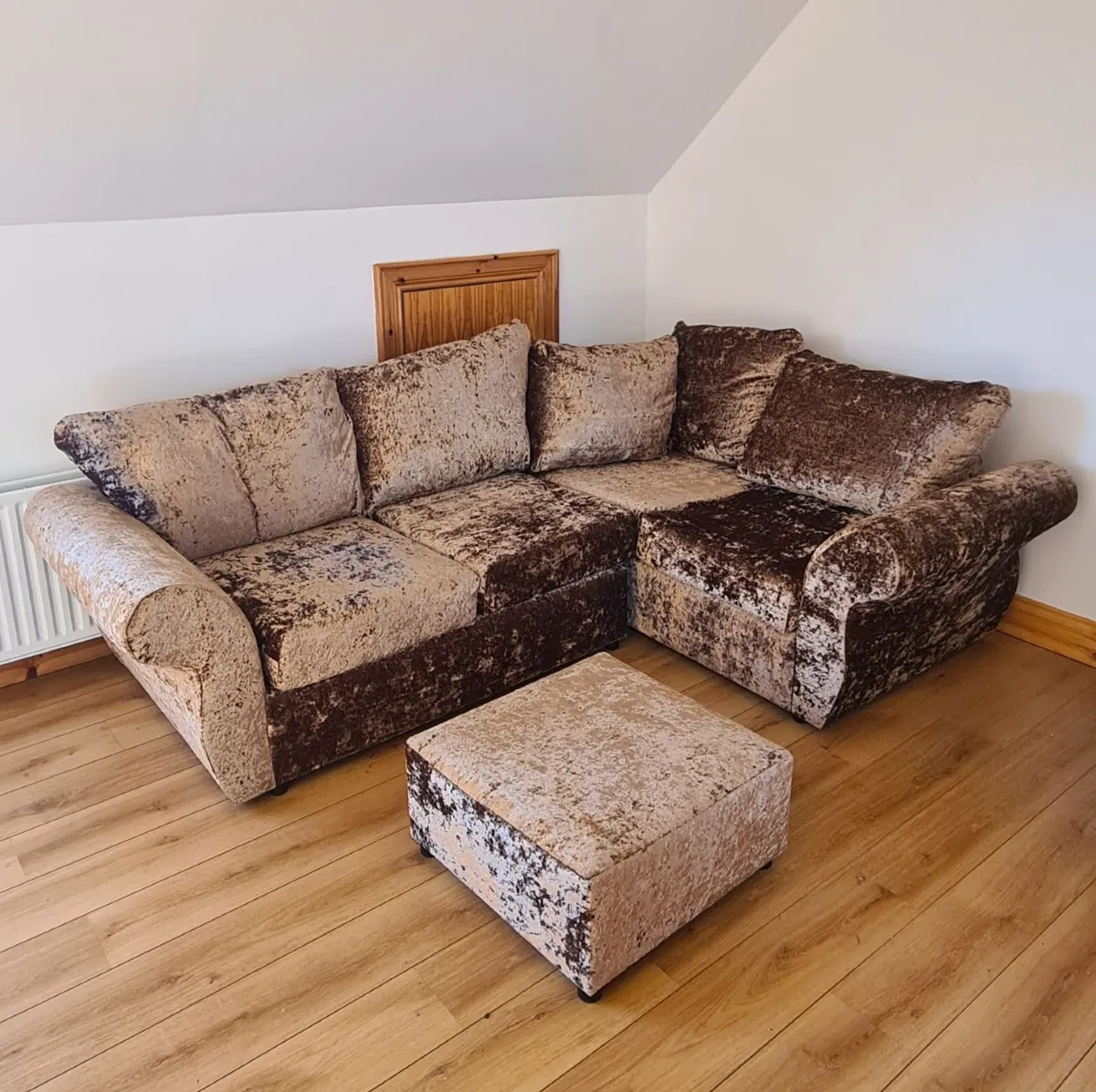 *As New* Corner Sofa With Footstool - Image 2