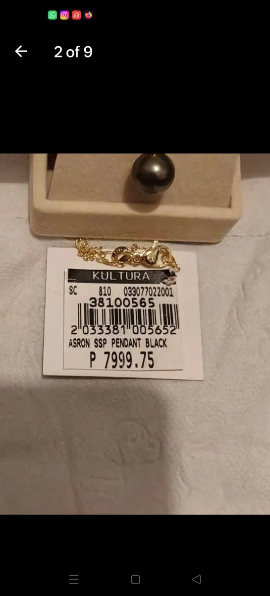 Black South Sea Pearl Pendant with Certificate - Image 3