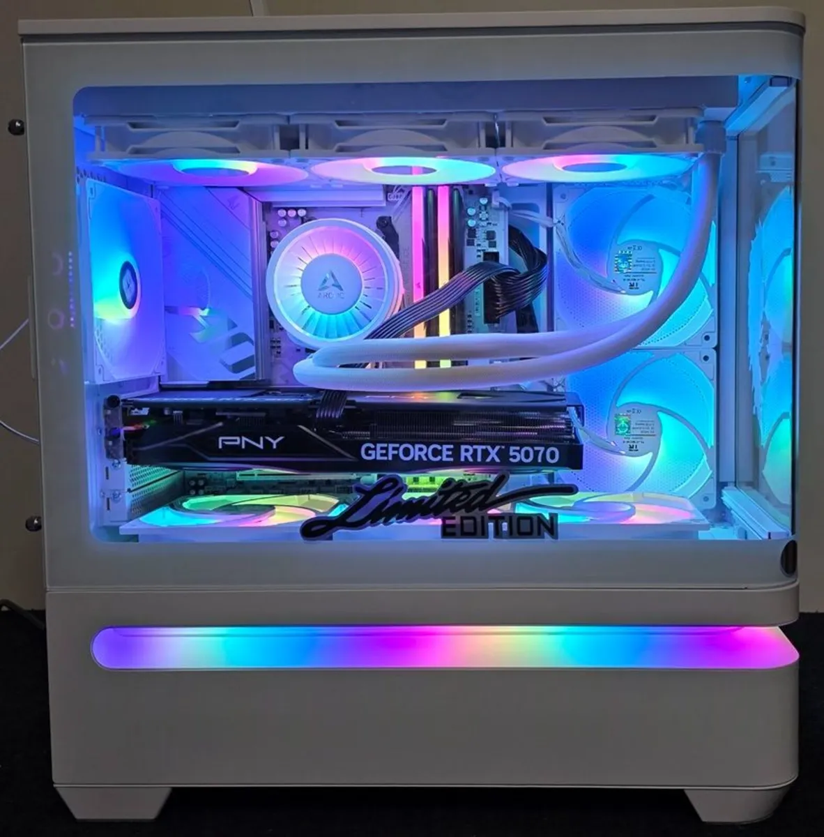 Angel Wings Ryzen 7 X3D RTX 5070 White Gaming PC - Image 2