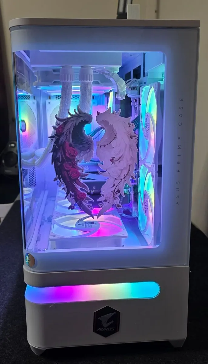 Angel Wings Ryzen 7 X3D RTX 5070 White Gaming PC - Image 3