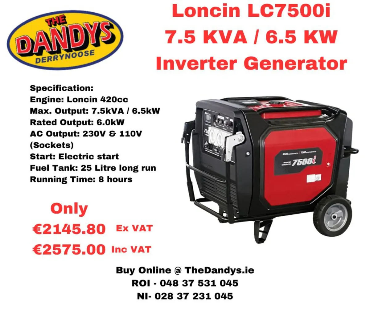 Maxflow Honda & Loncin Generators - Image 3