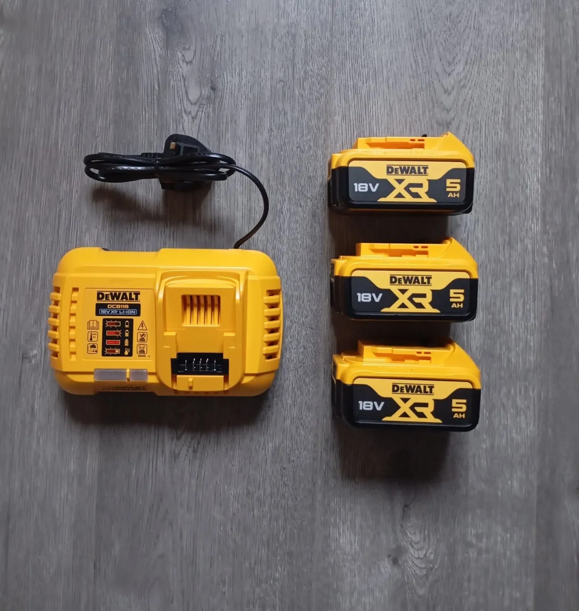 DeWalt Batteries & Charger (New) - Image 1
