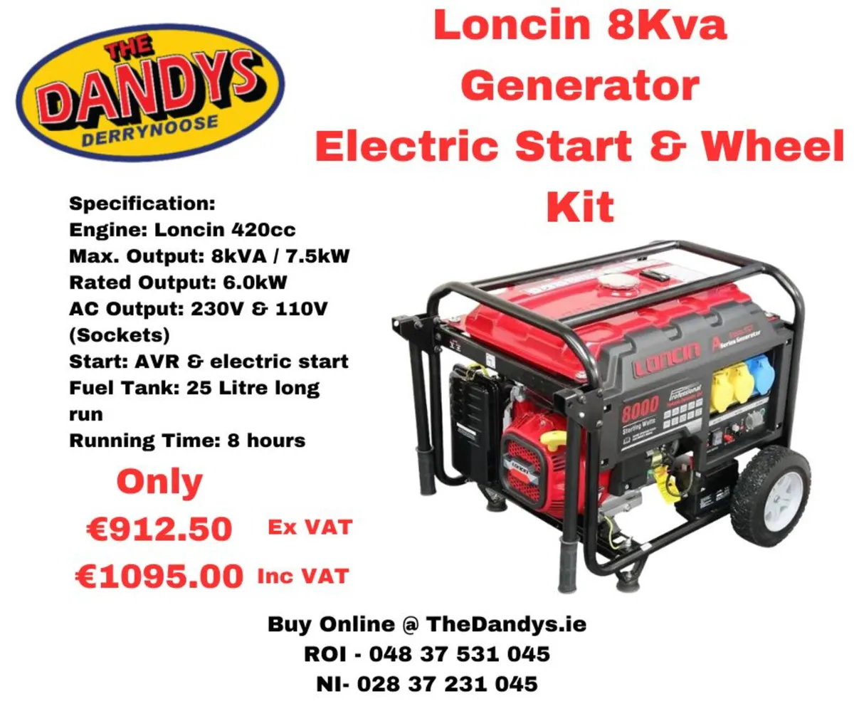 Maxflow Honda & Loncin Generators - Image 1