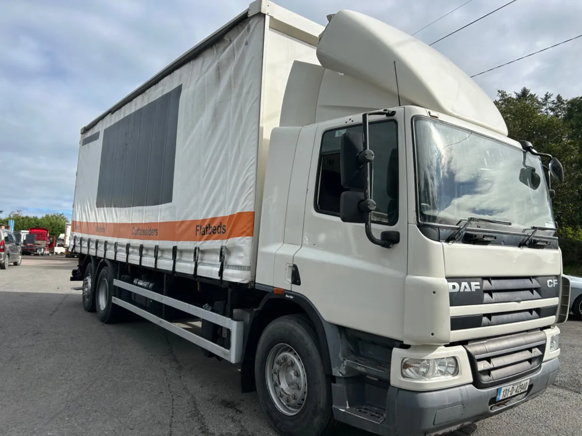 2013 Daf cf 75 310 6x2 Curtainsider Moffett kit - Image 3