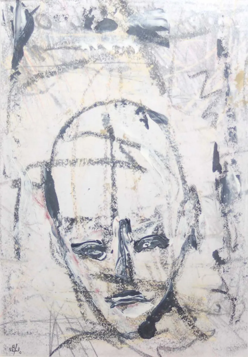 John Kingerlee Head Study Painting - Image 2