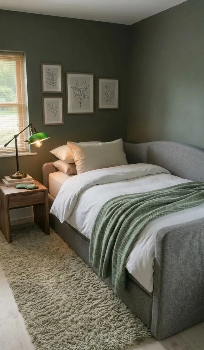Light grey upholstered daybed - Image 1