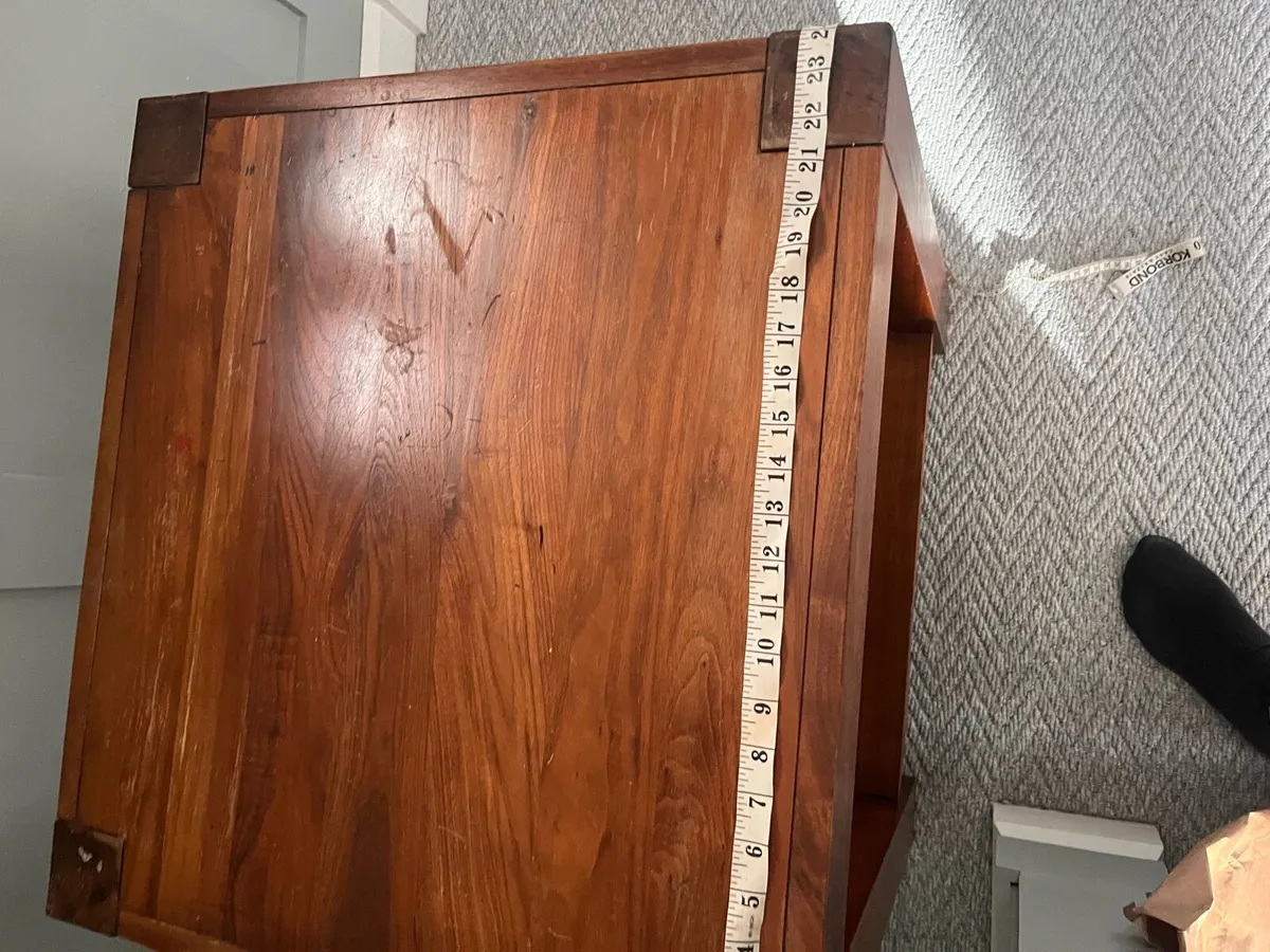 Solid walnut side table - Image 2