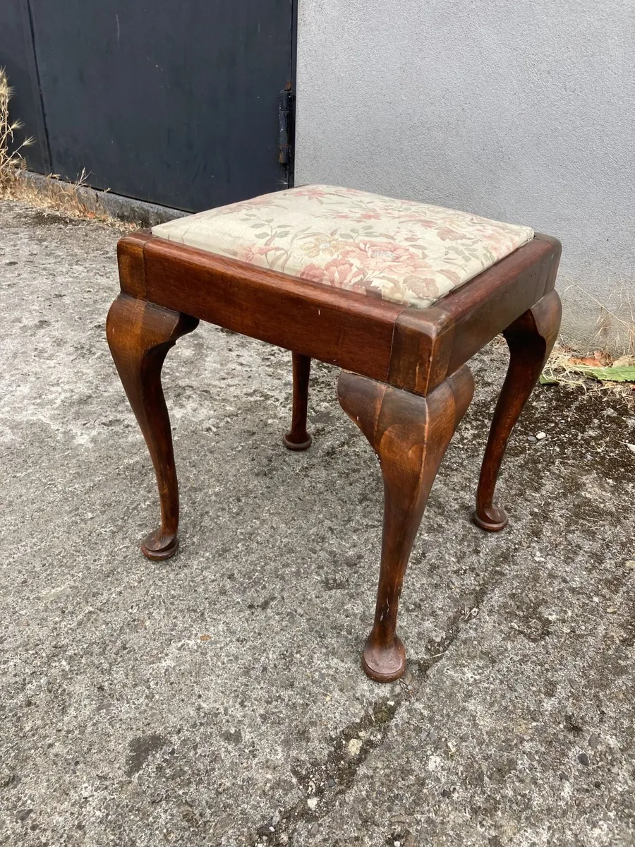 Vintage Dressing Stool / Foot Stool - Image 2