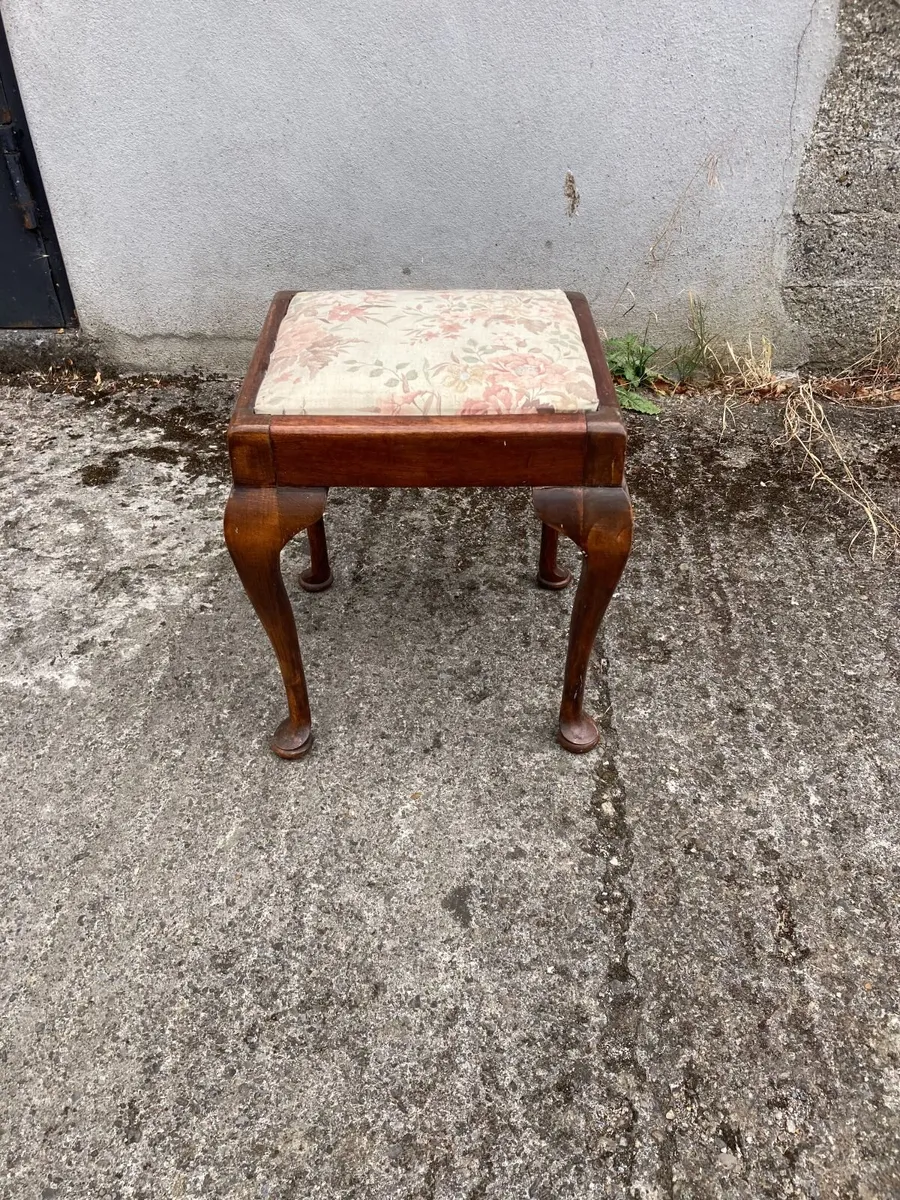 Vintage Dressing Stool / Foot Stool - Image 4