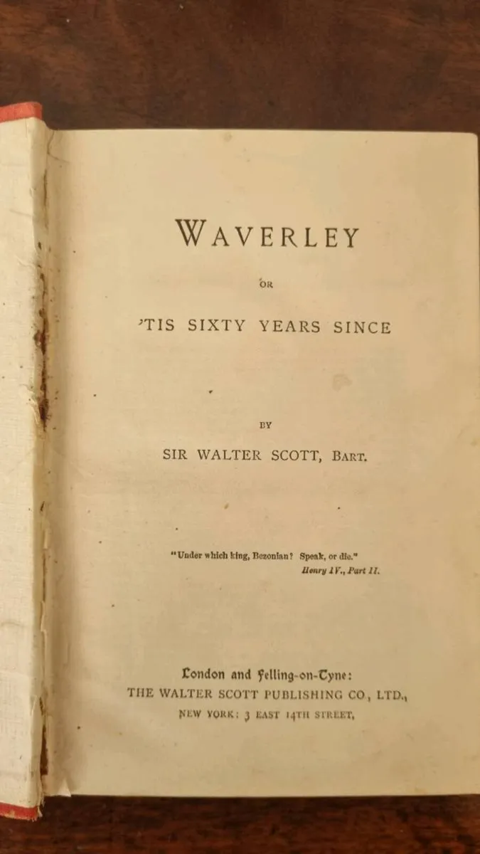 Antique Copy Historical Novel Waverley - Image 2