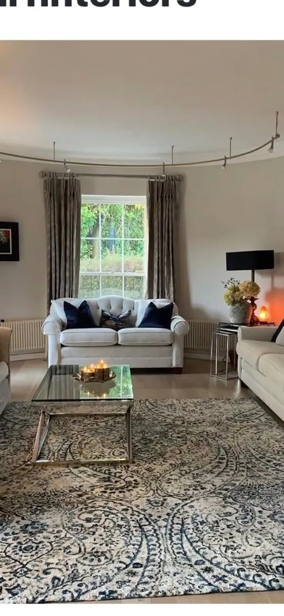 Designer Sofa and Rug - Image 4