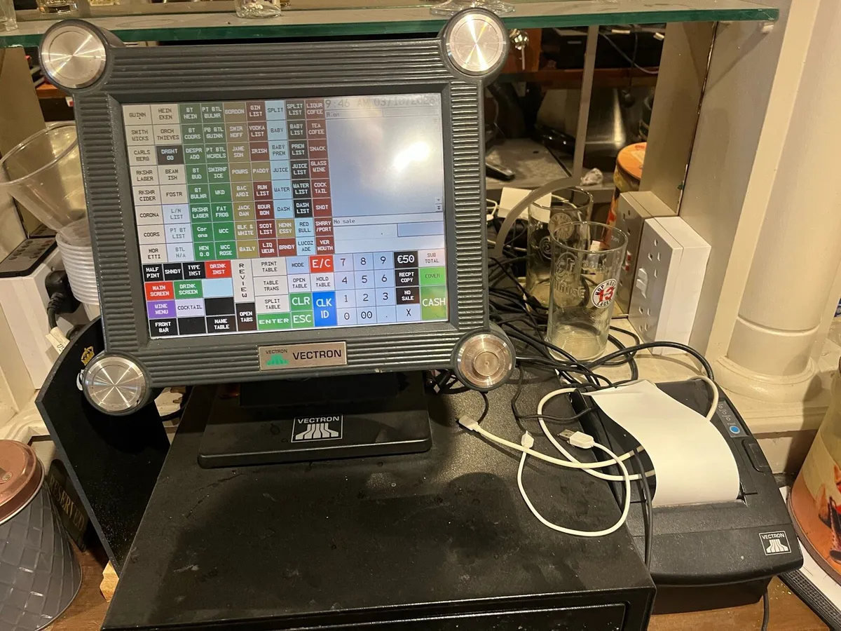 Cash register x2 pub shop etc with  printer - Image 1