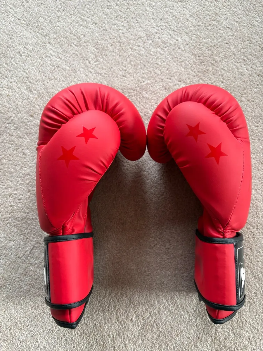 Seven Hellas 10oz Boxing Gloves – Red/Black – As N - Image 2
