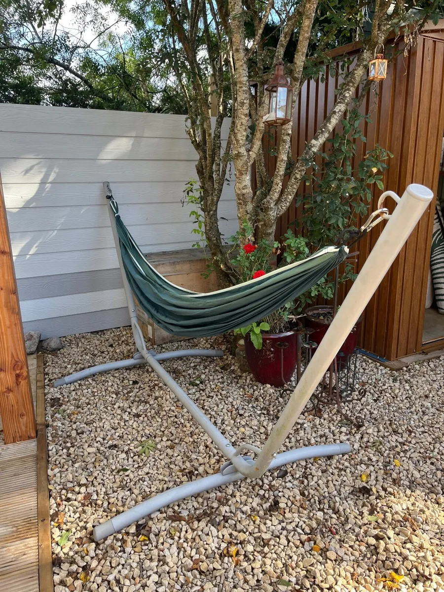 Decathlon Quechua Hammock + Freestanding Metal Sta - Image 1