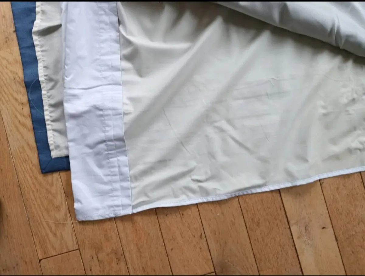 Blue curtains with black out lining - Image 3