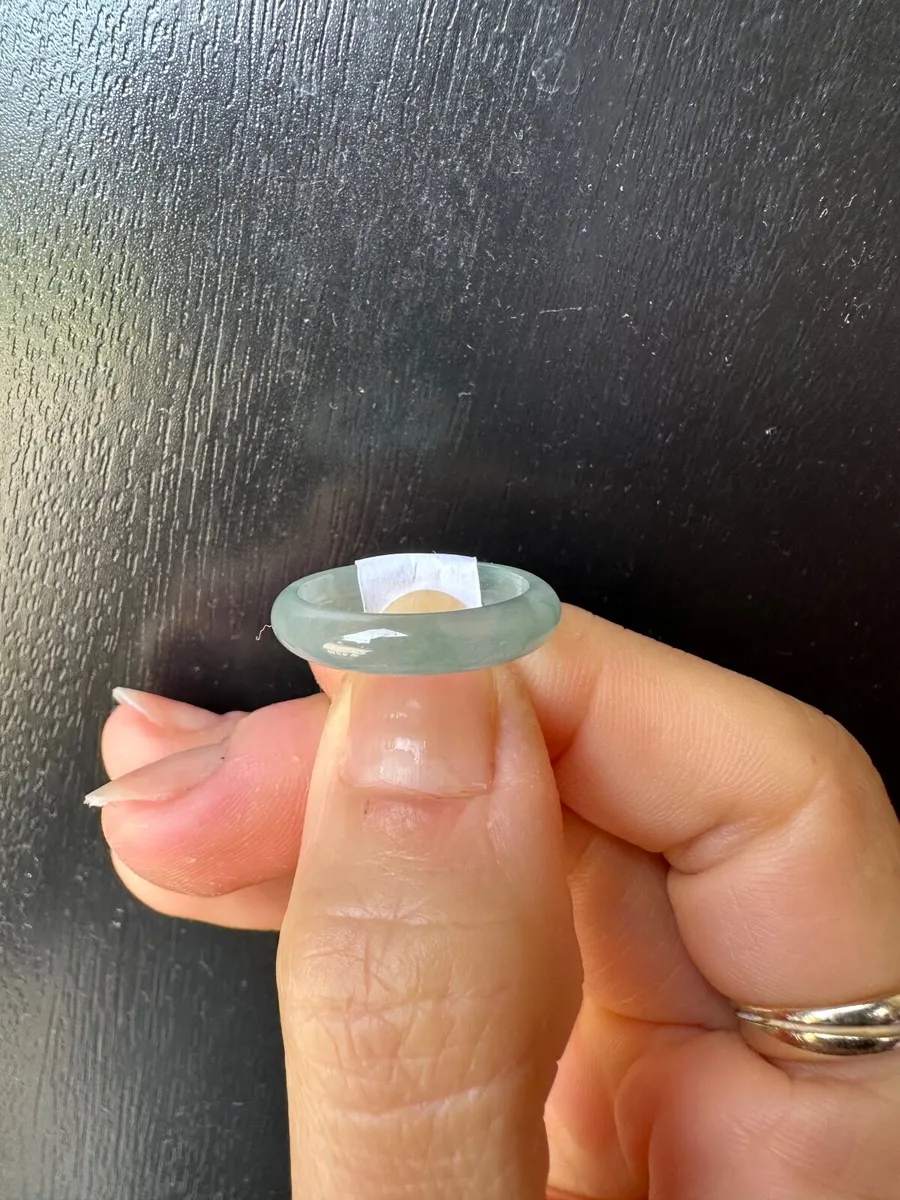 Natural Guatemala Jadeite Jade Ring 16.9mm - Image 2