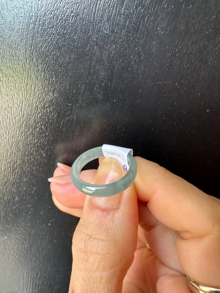 Natural Guatemala Jadeite Jade Ring 16.9mm - Image 3