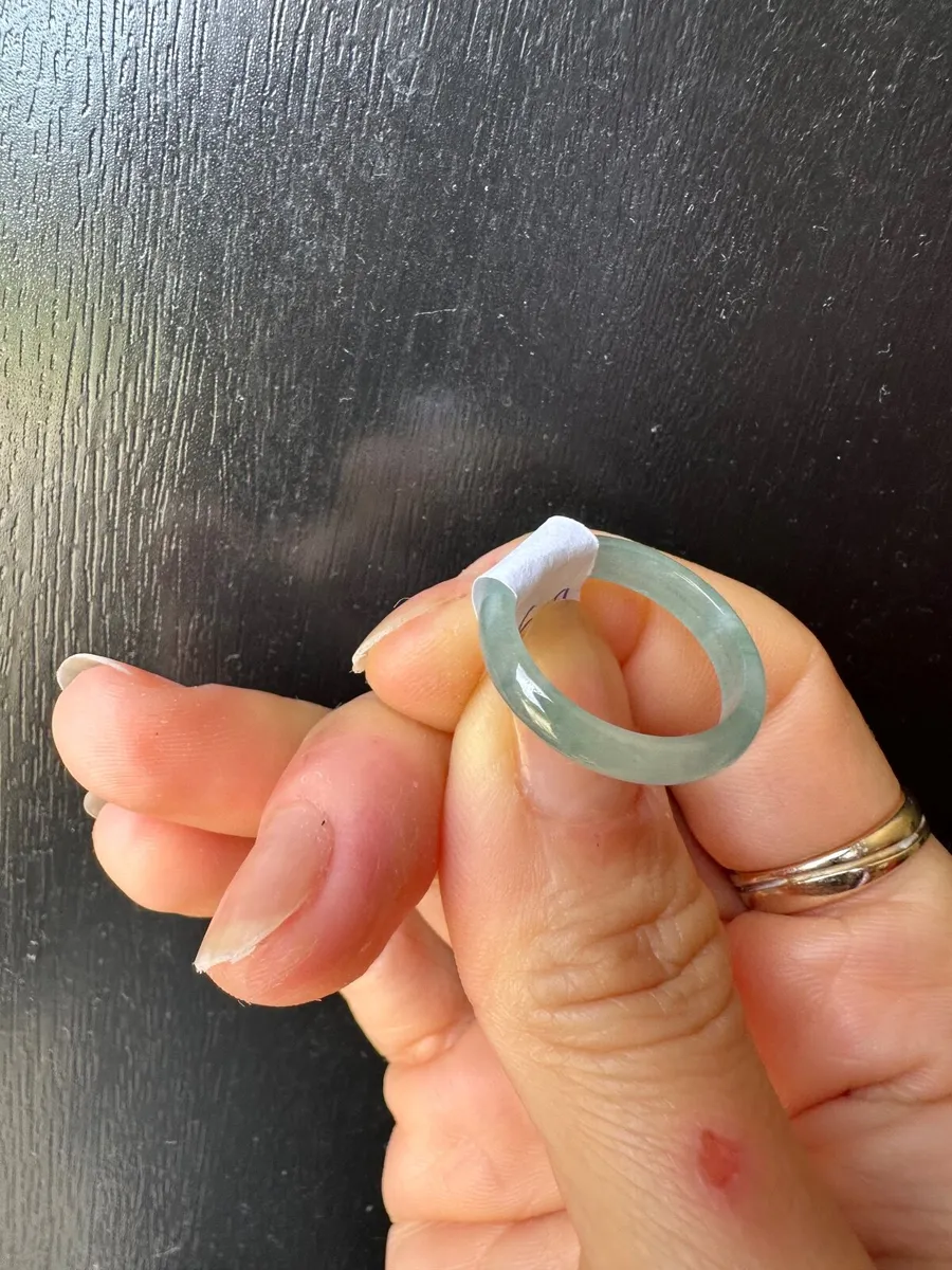 Natural Guatemala Jadeite Jade Ring 16.9mm - Image 4