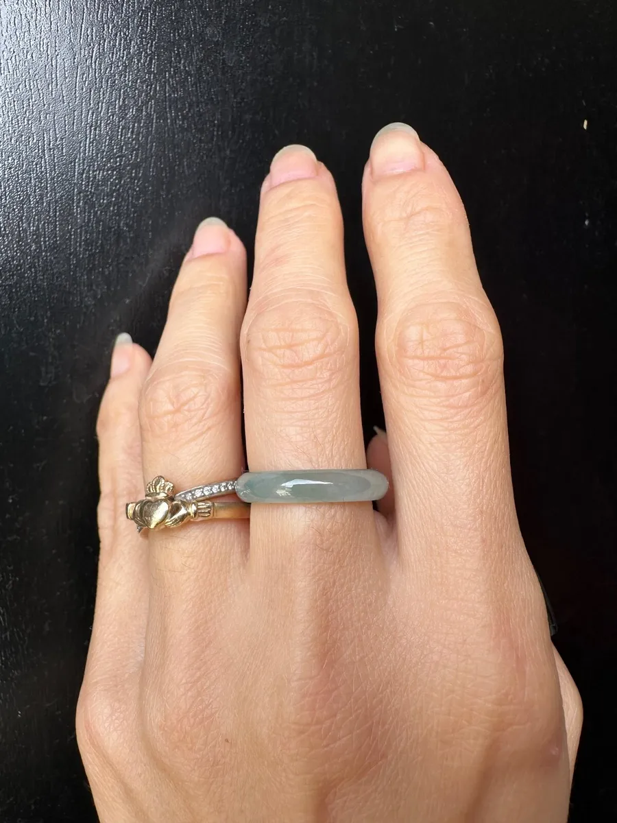 Natural Guatemala Jadeite Jade Ring (17.4mm) - Image 2