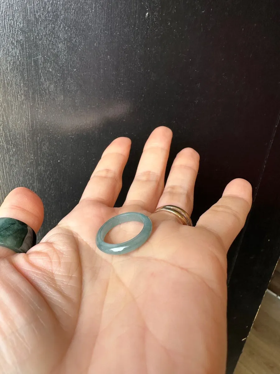 Natural Guatemala Jadeite Jade Ring (17.4mm) - Image 4