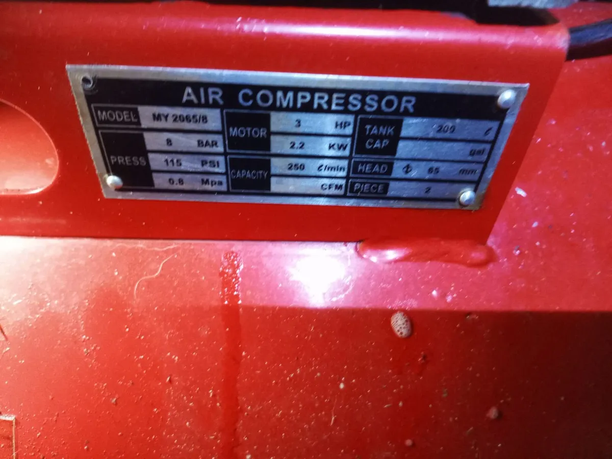 200Lt Compressor for parts - Image 2
