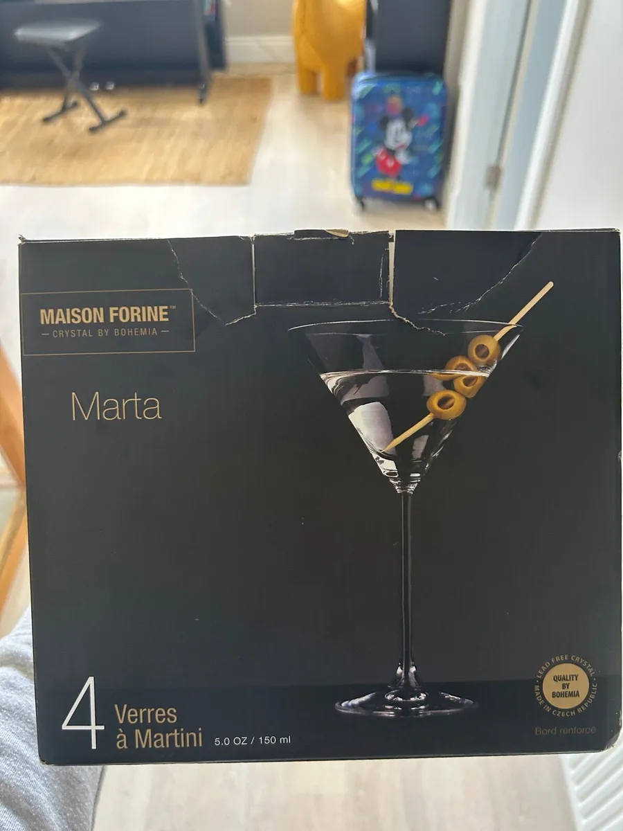 10 Maison Forine Marta Martini Glasses – Crystal - Image 1
