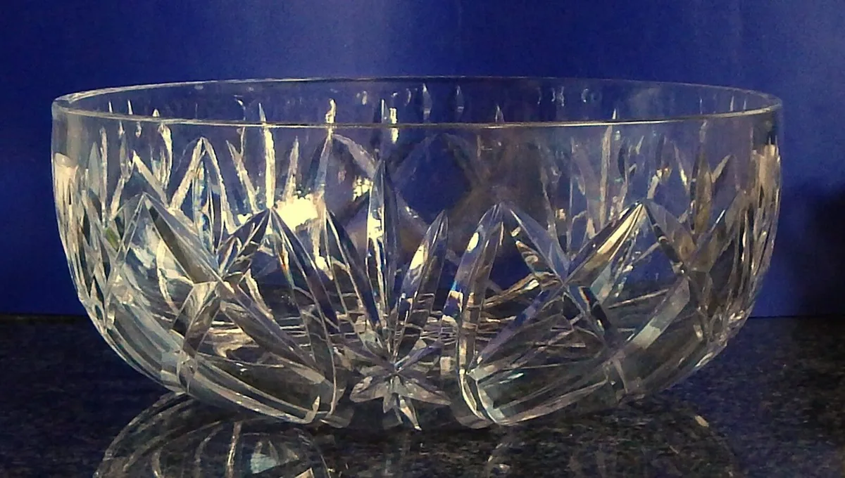 Vintage Waterford Crystal 10” Heavy Bowl, Stamped - Image 2