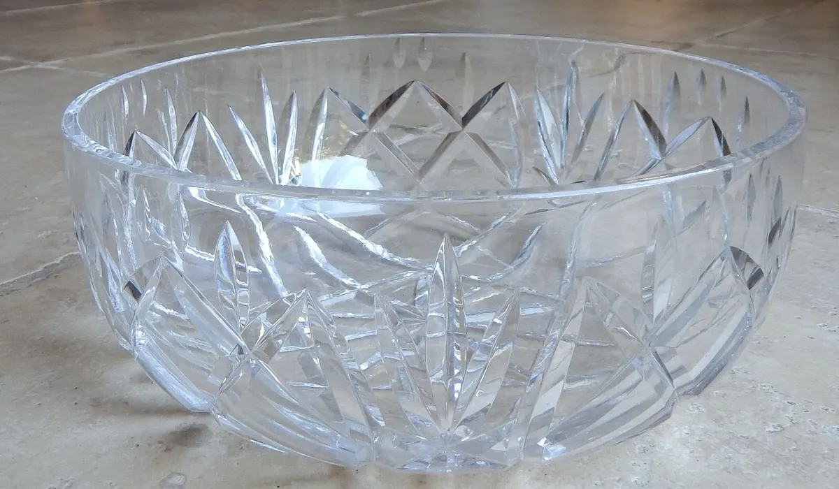 Vintage Waterford Crystal 10” Heavy Bowl, Stamped - Image 3