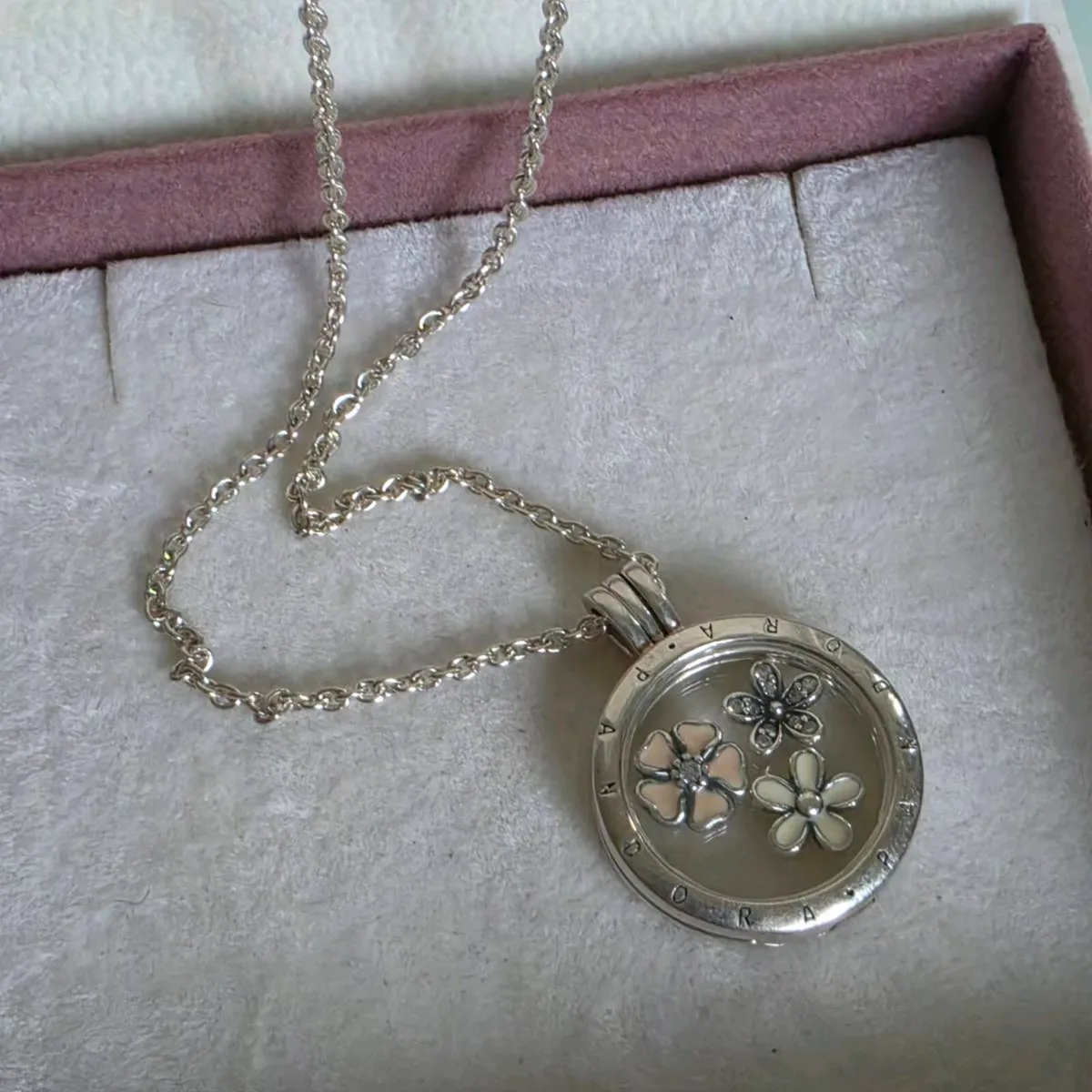 PANDORA floating Memories locket necklace - Image 3