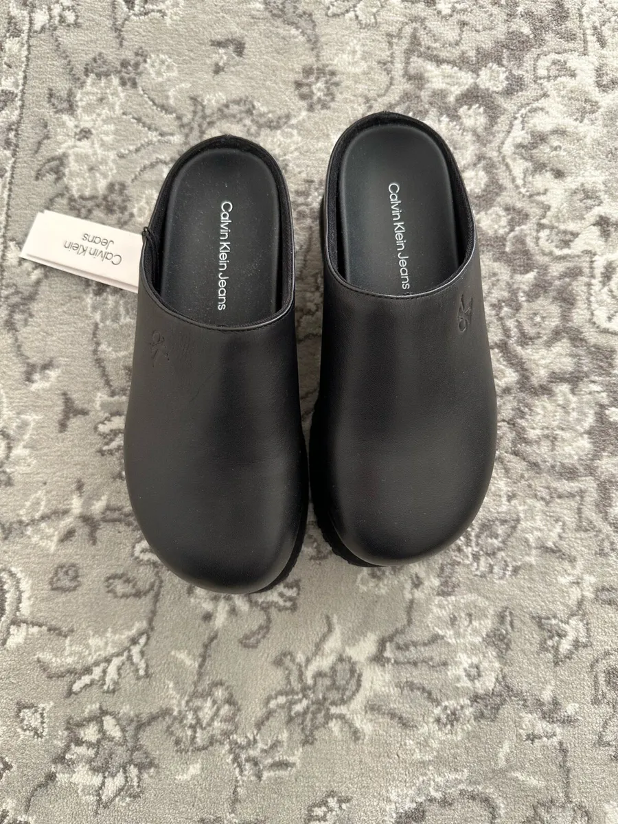 NEW Calvin Klein Jeans platform mules black EU 38 - Image 2