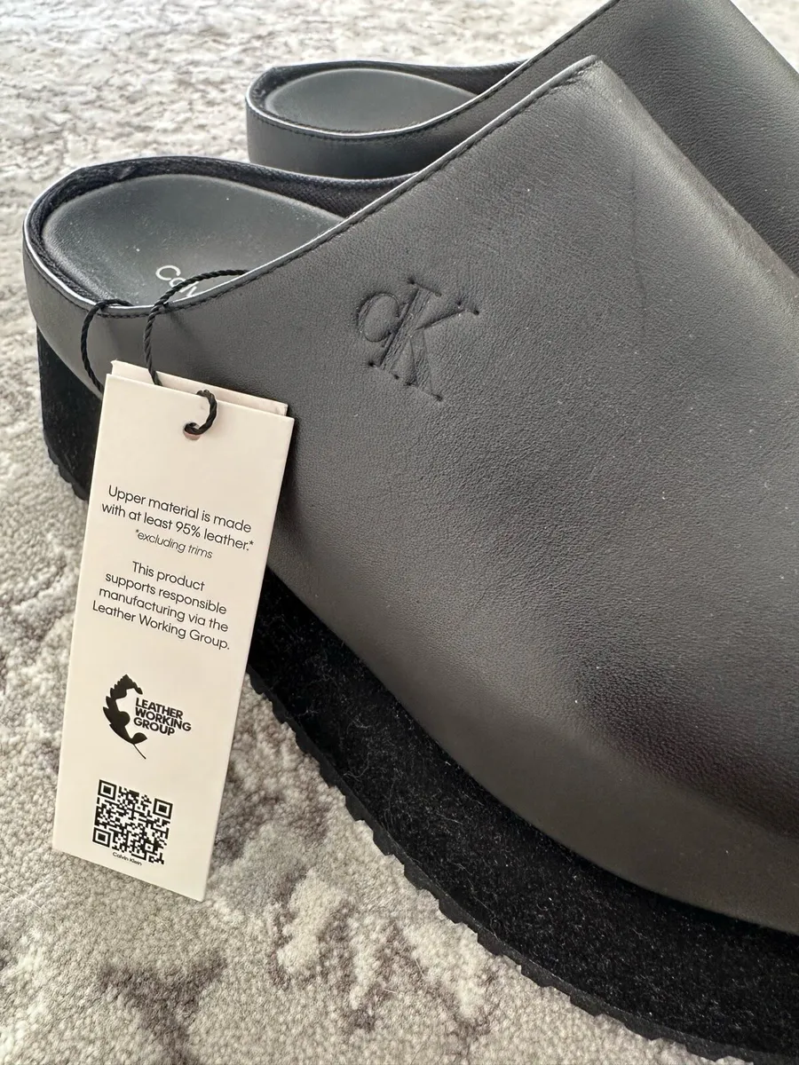 NEW Calvin Klein Jeans platform mules black EU 38 - Image 3