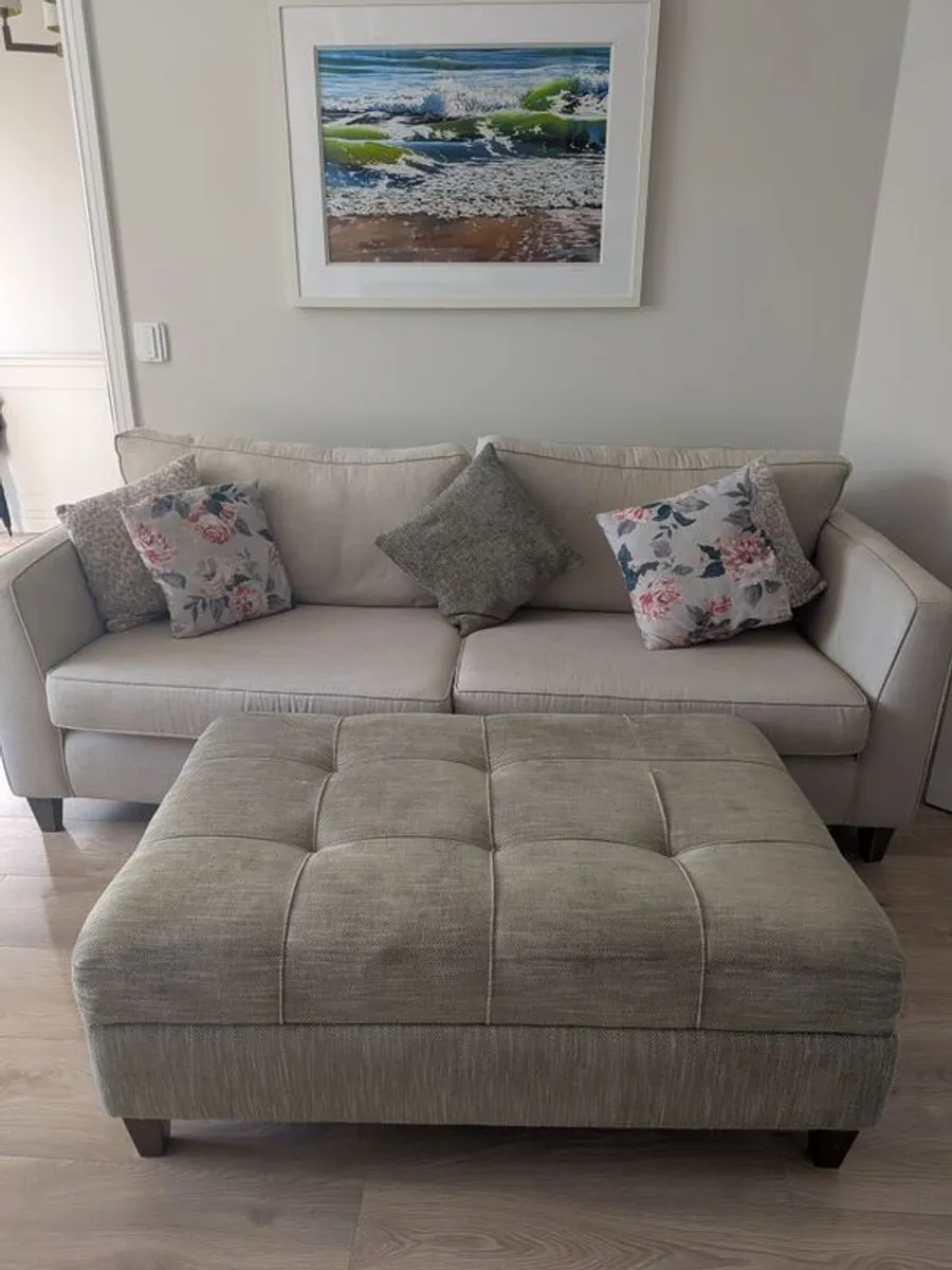 3 Seater Sofa and Ottoman