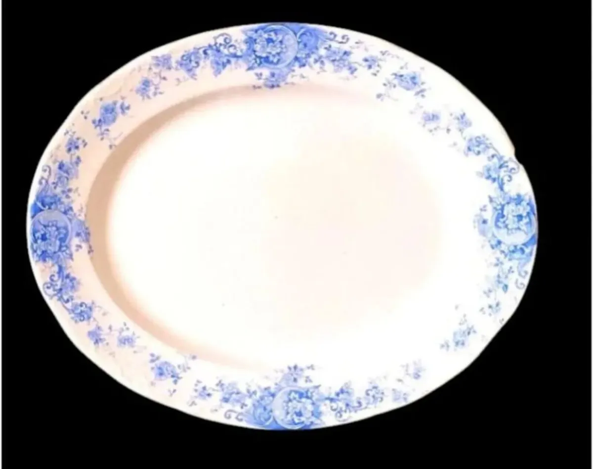 Antique French Ironstone Serving Platter - Image 3